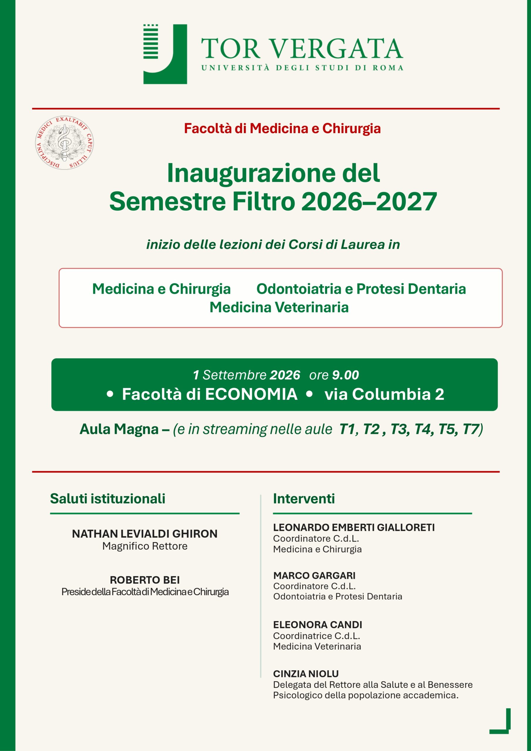 Locandina del corso